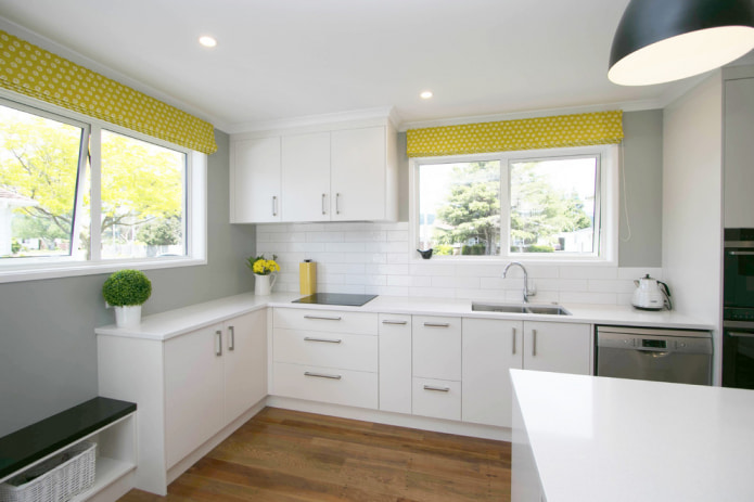 kitchen with yellow curtains kitchen with yellow curtains