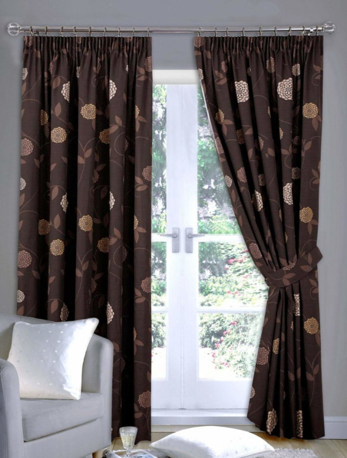 brown curtains with flowers brown curtains with flowers