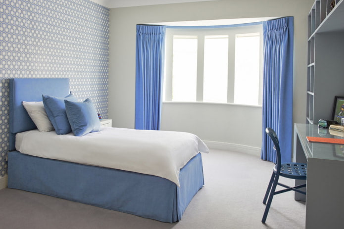 Cornflower blue curtains Cornflower blue curtains