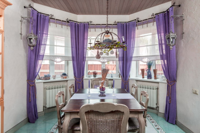 linen lilac curtains