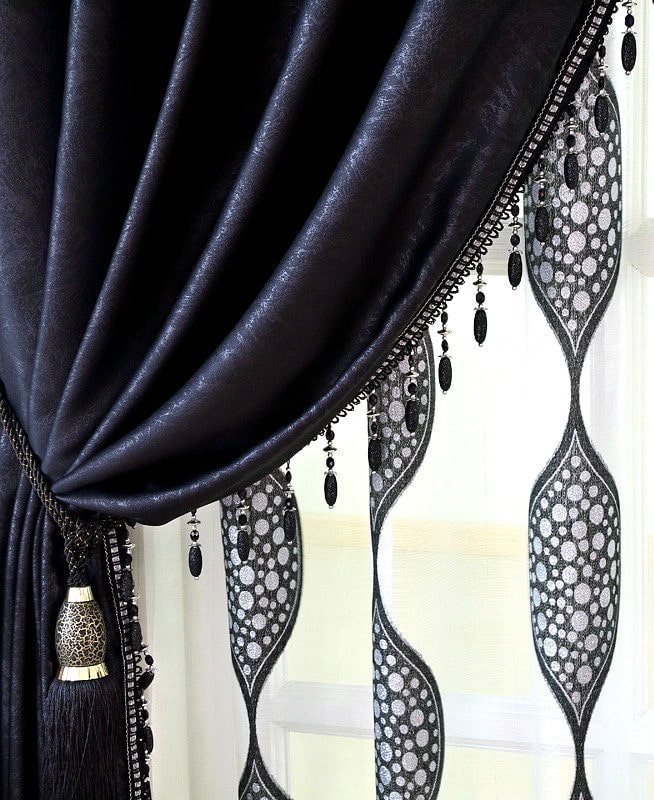 decor curtains with tassels and fringes decor curtains with tassels and fringes