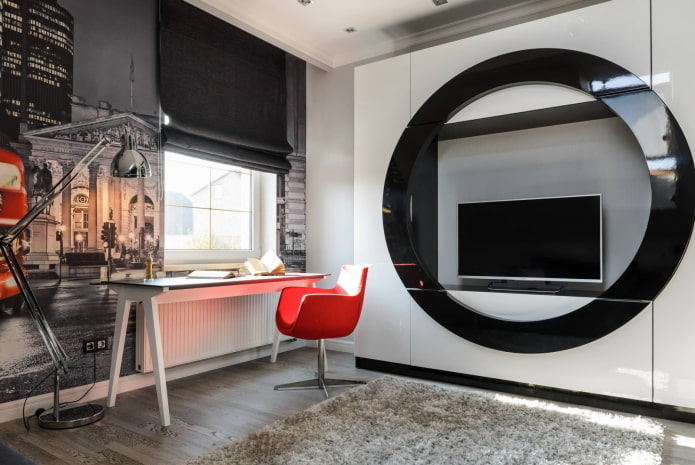 roman blind in the study roman blind in the study