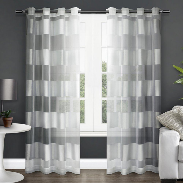 striped curtain