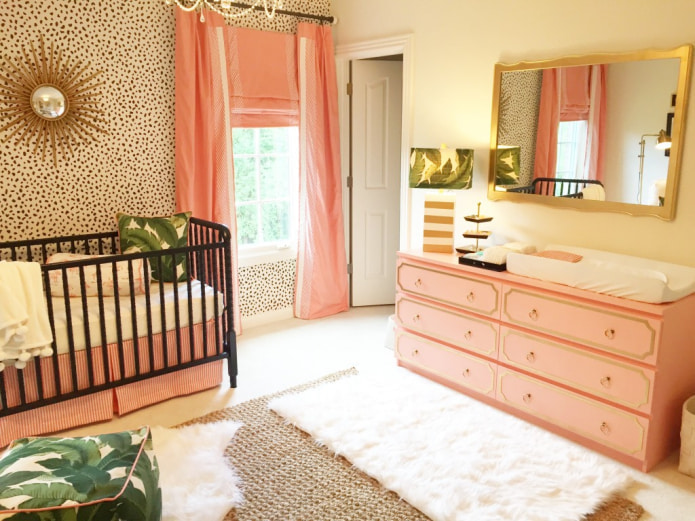 coral roman shades and drapes