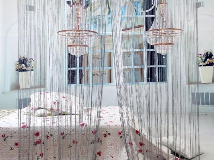 Thread curtain Thread curtain