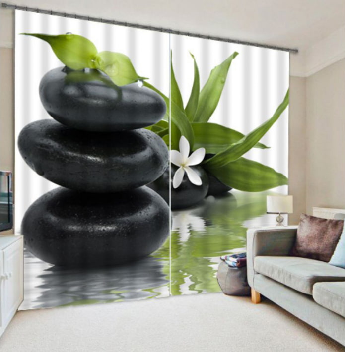 3d curtains with stones