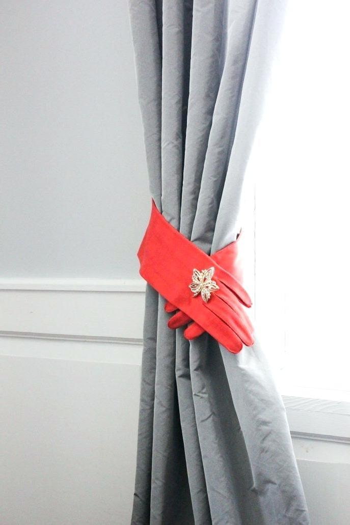 homemade curtain holder