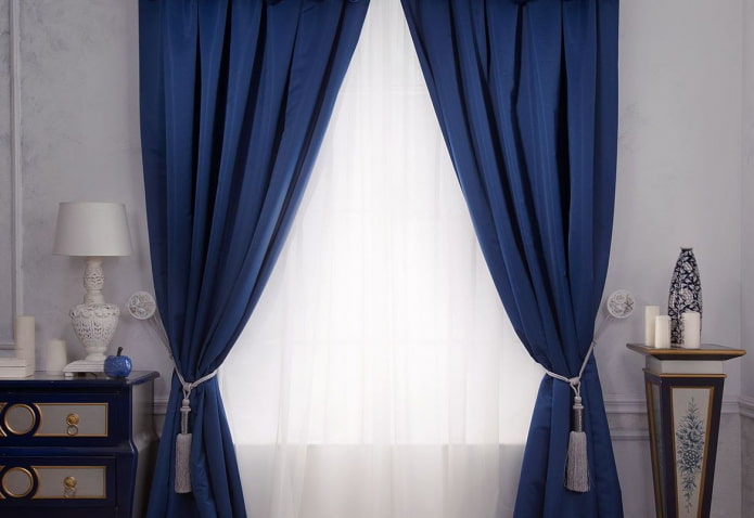 tacks for curtains in gray