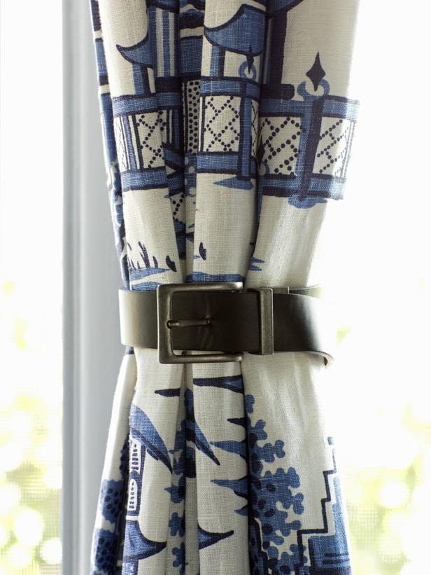 curtain with a strap