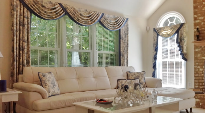 soft lambrequin with perekid