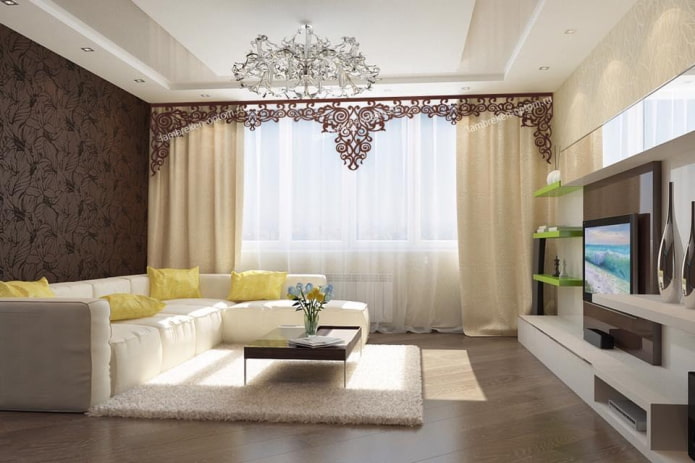 modern stylish lambrequin design