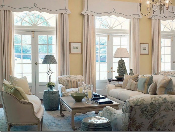 hard white lambrequin