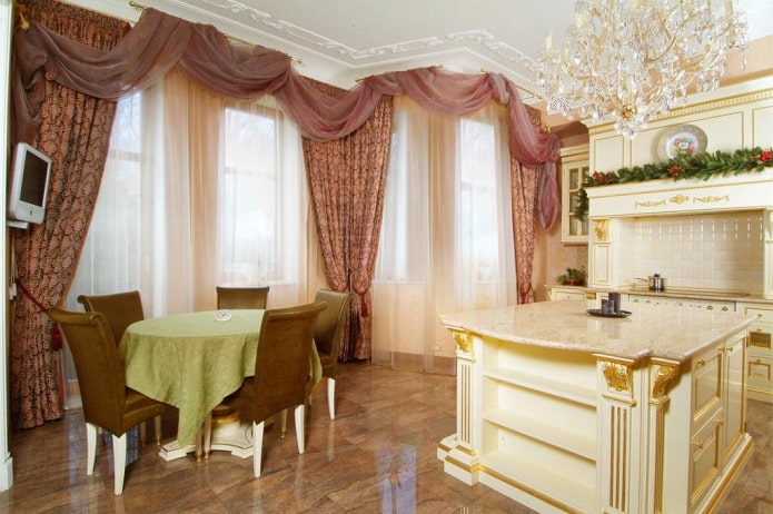 lambrequins for two windows