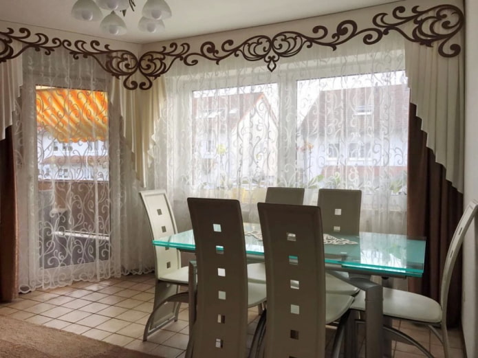 openwork felt lambrequin