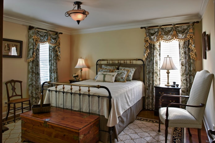 soft lambrequin in the bedroom soft lambrequin in the bedroom