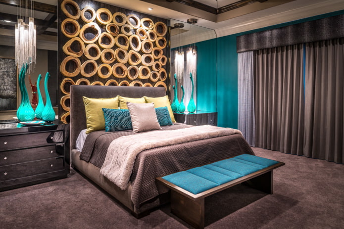 lambrequin bando in the interior of the bedroom lambrequin bandeau in the interior of the bedroom