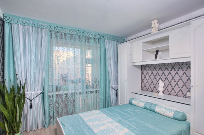 openwork lambrequin in the bedroom openwork lambrequin in the bedroom