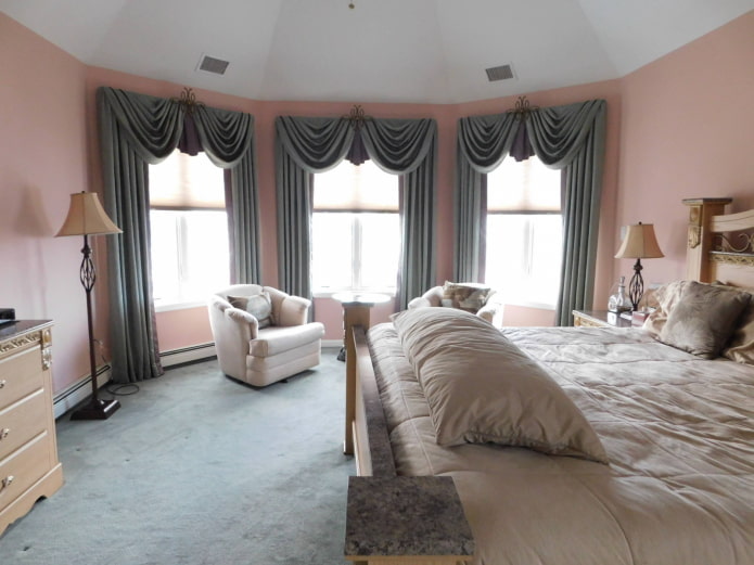 lambrequins on bay windows lambrequins on bay windows