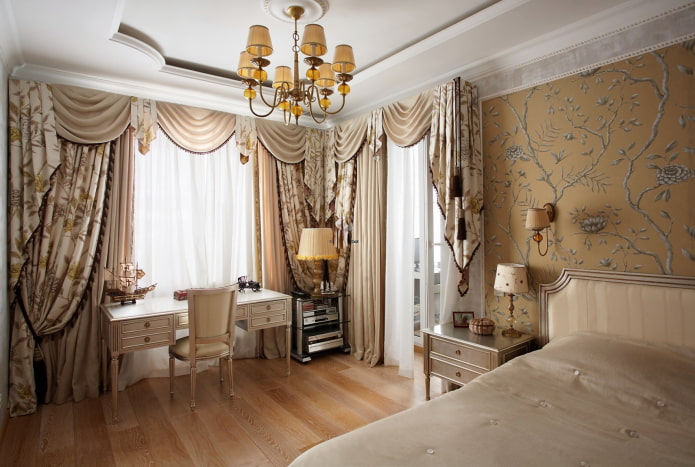 lambrequin cascade in the bedroom lambrequin cascade in the bedroom