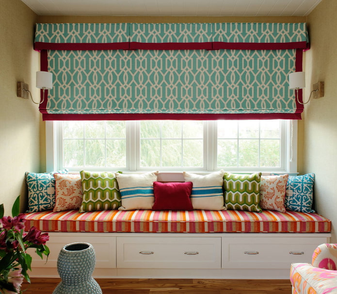 hard lambrequin with roman blinds hard lambrequin with roman blinds