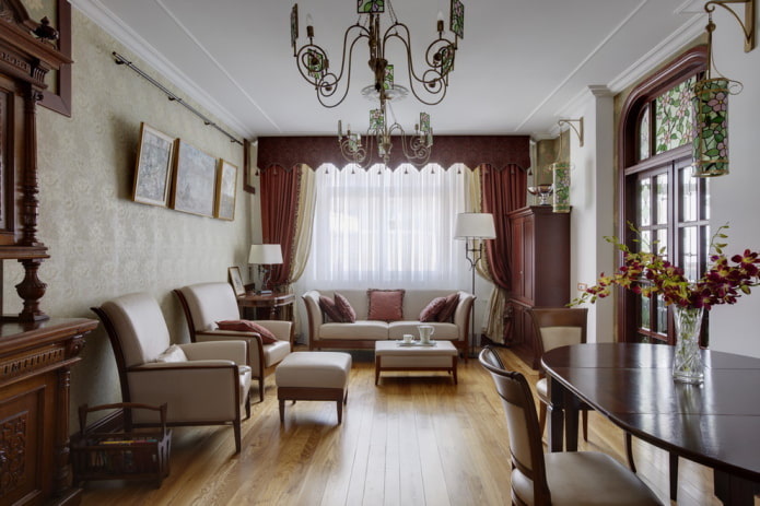 hard lambrequin in a classic interior hard lambrequin in a classic interior