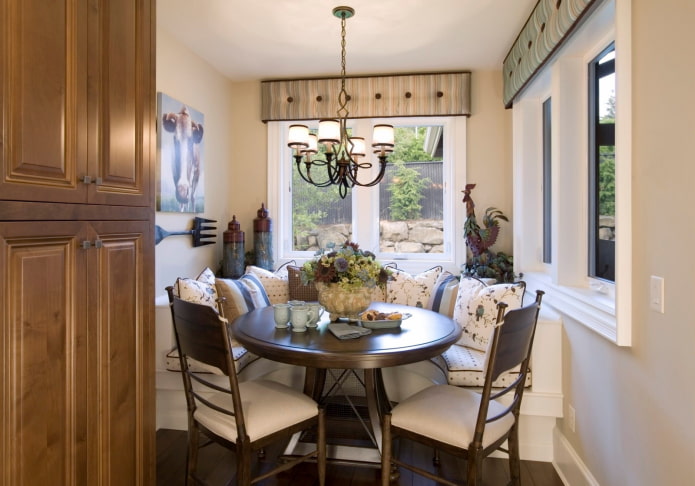 hard lambrequin in the interior of a small kitchen hard lambrequin in the interior of a small kitchen