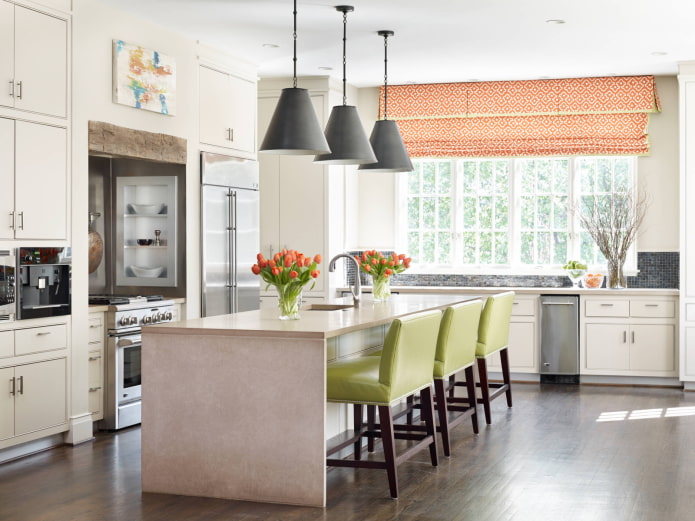 hard lambrequin in the interior of the kitchen hard lambrequin in the interior of the kitchen