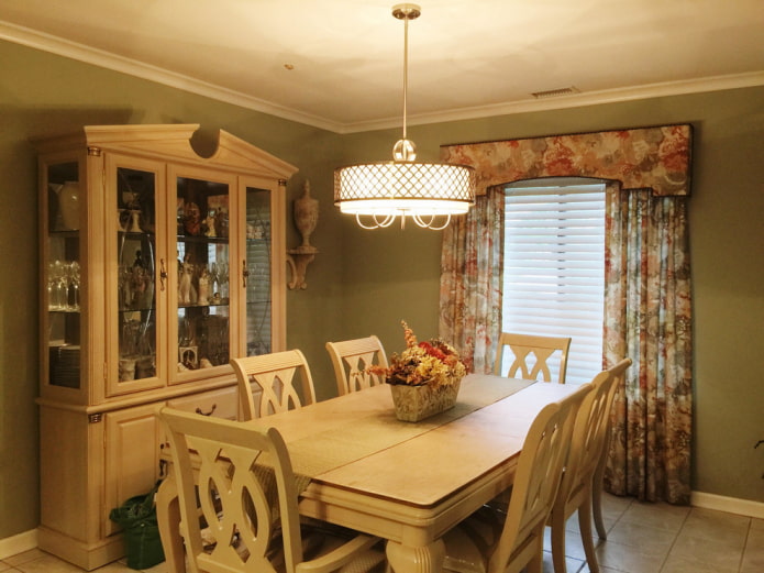 hard lambrequin in Provence style interior hard lambrequin in Provence style interior