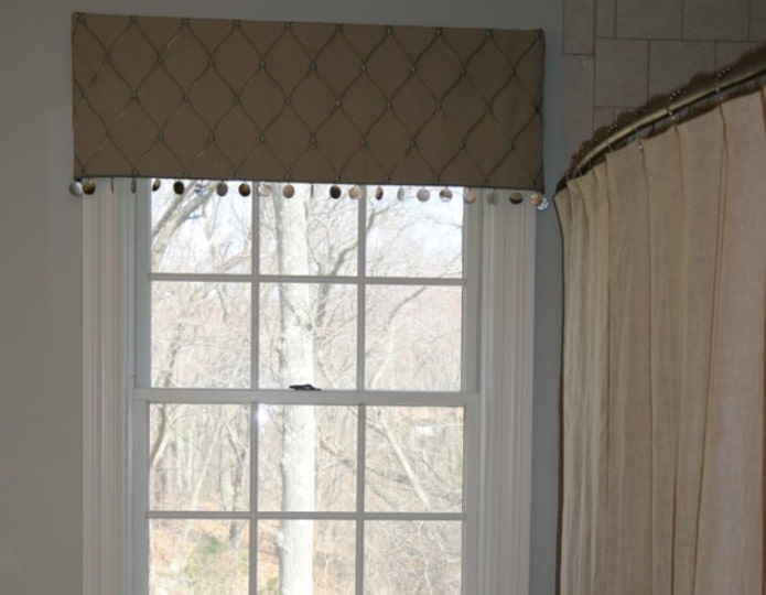 hard lambrequin with sequins hard lambrequin with sequins