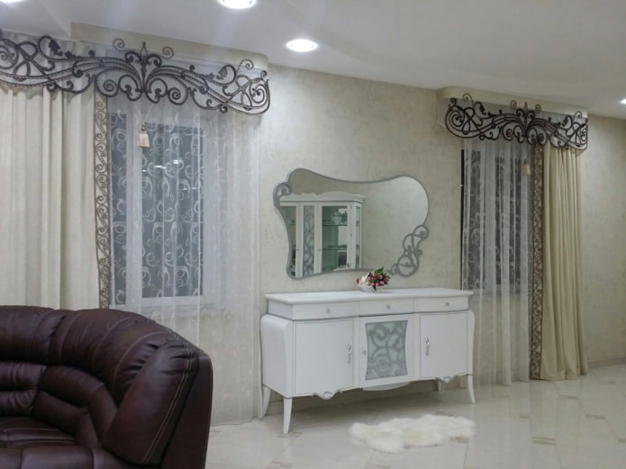 curly lambrequins in the living room curly lambrequins in the living room