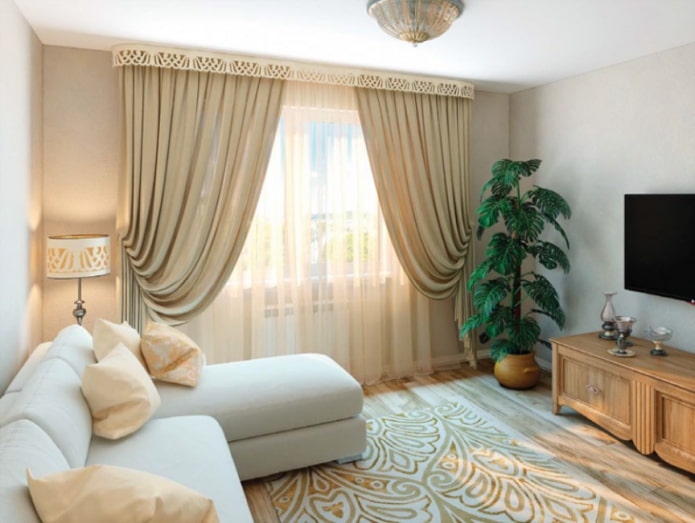 curly lambrequin in the living room curly lambrequin in the living room