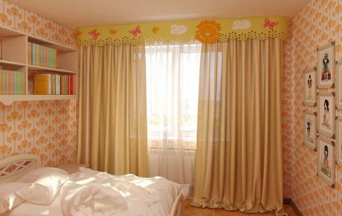 curly lambrequin in the children's room curly lambrequin in the children's room