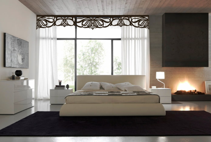 curly lambrequin in a modern style curly lambrequin in a modern style