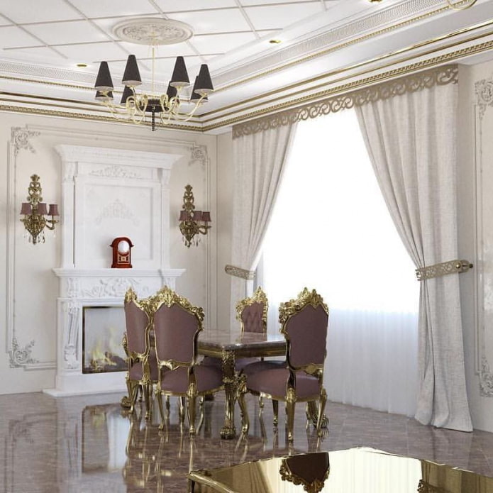 curly lambrequin in a classic style curly lambrequin in a classic style