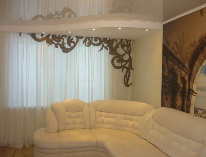 curly lambrequin combined with curtains curly lambrequin combined with curtains