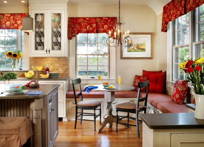 country style lambrequins