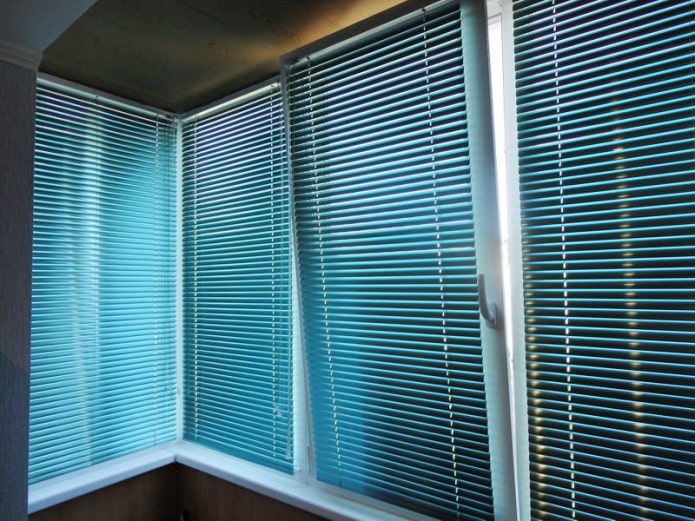 aluminum lamellas on the loggia aluminum lamellas on the loggia