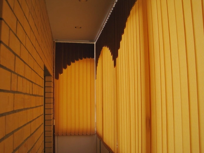 multi-textured blinds on the loggia multi-textured blinds on the loggia