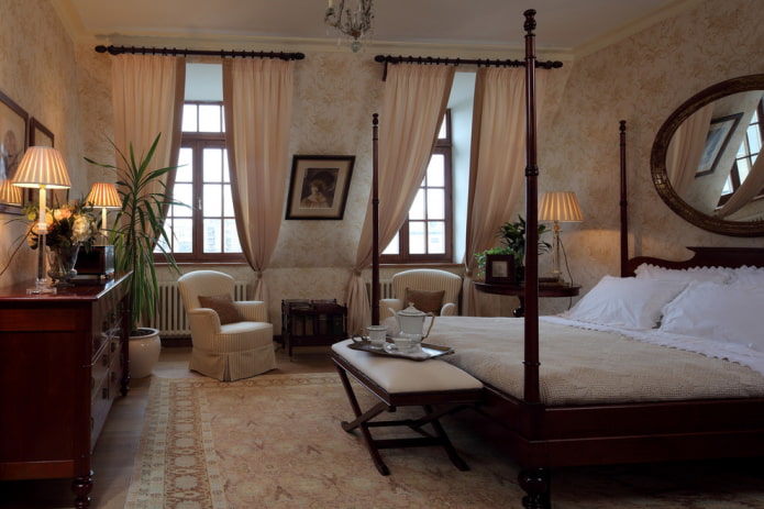 roof windows with curtains in the interior