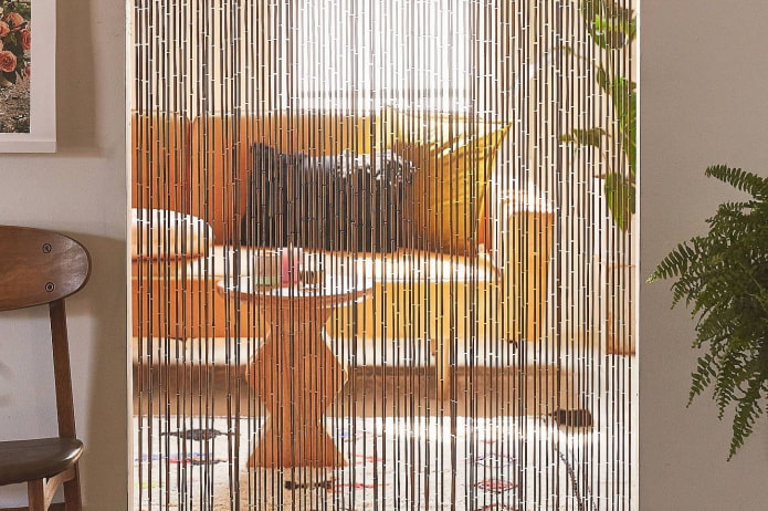 bamboo curtains-threads in the interior bamboo curtains-threads in the interior