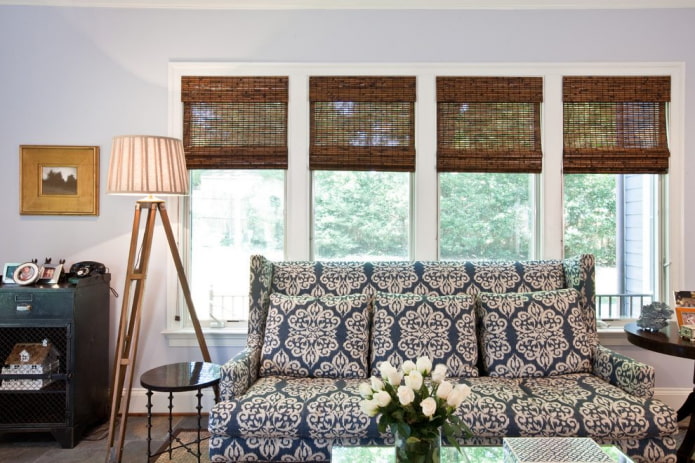 brown bamboo roman blinds in the interior brown bamboo roman blinds in the interior