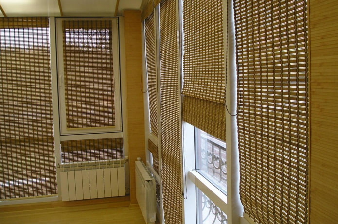 bamboo roller blinds on the balcony bamboo roller blinds on the balcony