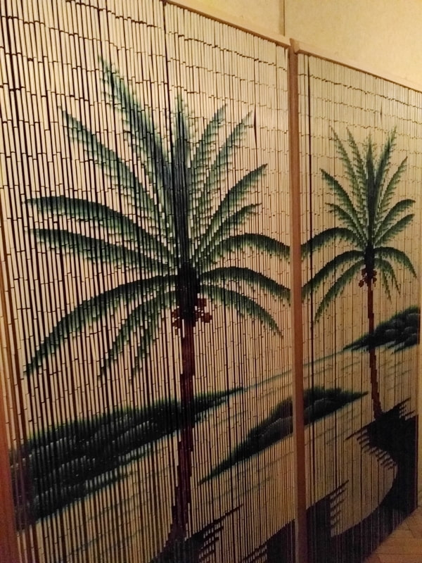 bamboo curtains with palm trees bamboo curtains with palm trees