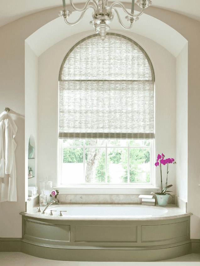 bamboo roller blinds on arched window bamboo roller blinds on arched window