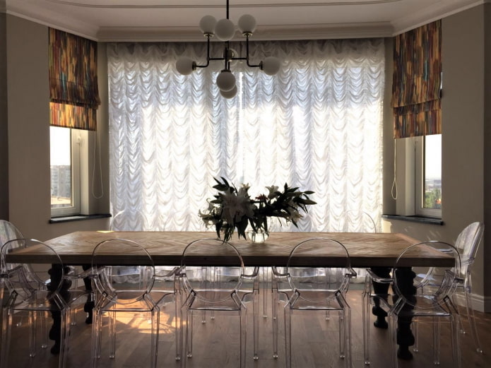 French curtains in modern style French curtains in modern style