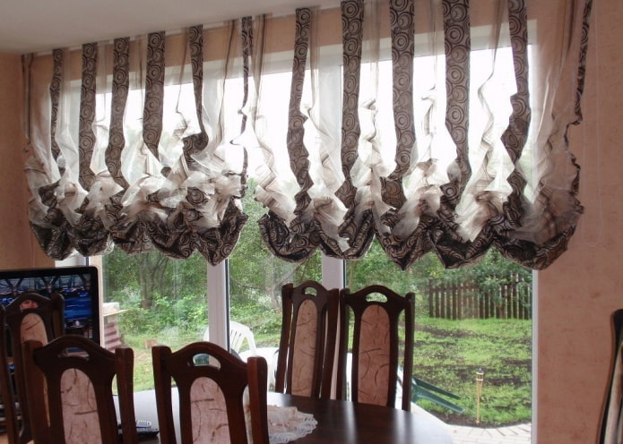 French curtains in the interior French curtains in the interior