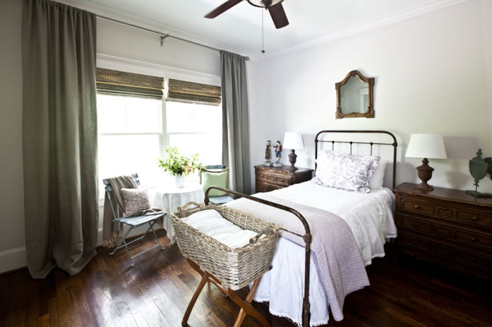 linen curtains in provence style