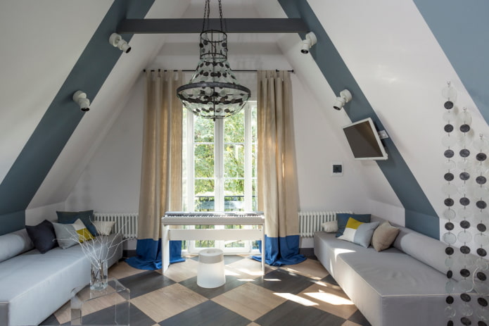 two-tone curtains in the interior two-tone curtains in the interior