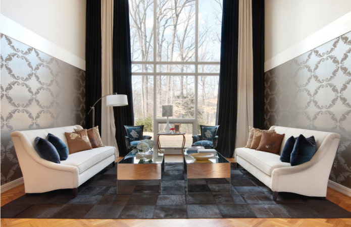 combination of black and white on the curtains combination of black and white on the curtains