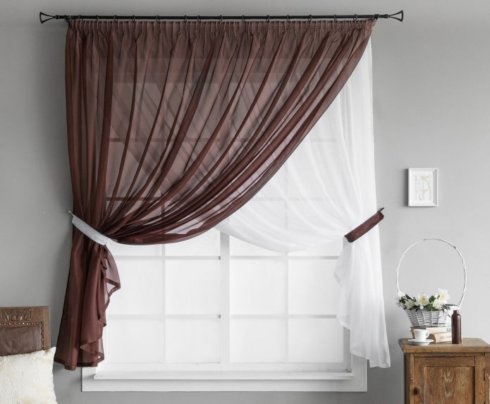 two-tone curtains crosswise two-tone curtains crosswise